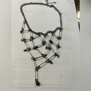 Safety pin necklace